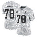 Johmsee NO.Saints #78 Erik McCoy Player Arctic Camo Salute To Service Limited Game Stitched Jerseys