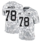 Johmsee NO.Saints #78 Erik McCoy Player Arctic Camo Salute To Service Limited Game Stitched Jerseys