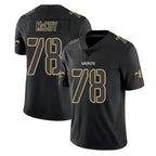 Johmsee NO.Saints #78 Erik McCoy Player Black Impact Limited Home Game Stitched Jerseys