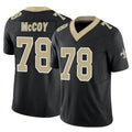 Johmsee NO.Saints #78 Erik McCoy Player Black Limited Vapor F.U.S.E. Home Game Stitched Jerseys