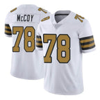 Johmsee NO.Saints #78 Erik McCoy Player White Limited Color Rush Home Game Stitched Jerseys