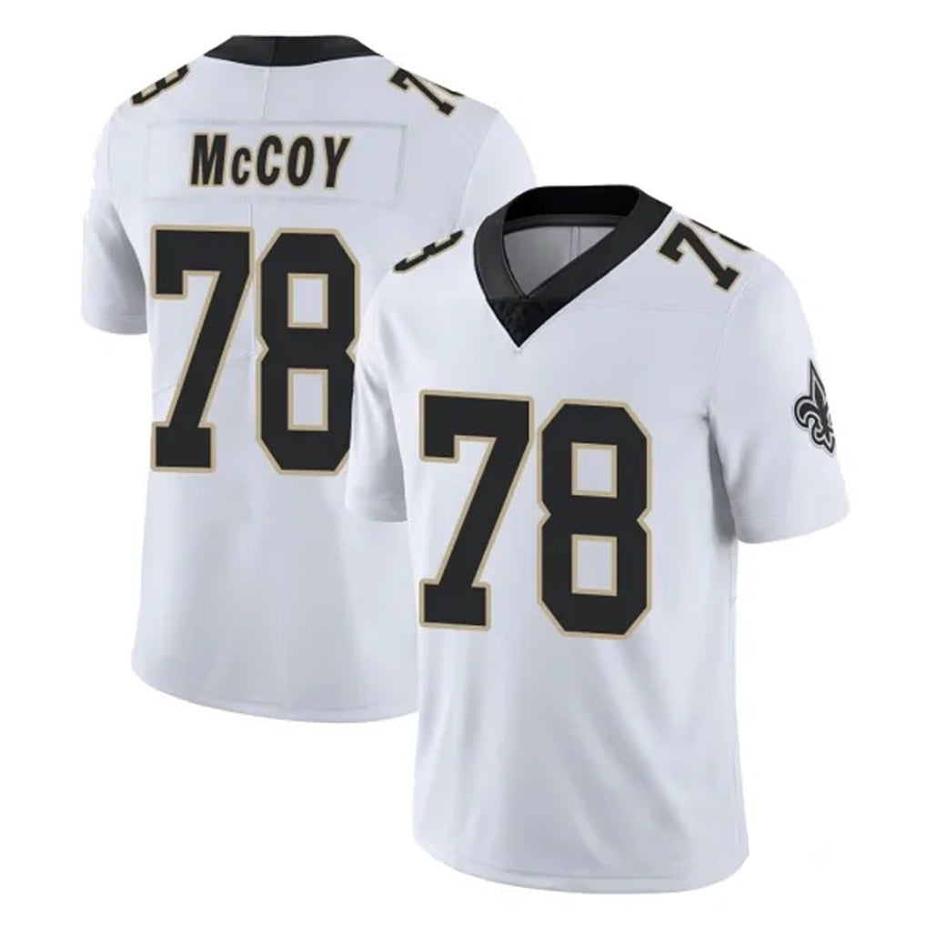 Johmsee NO.Saints #78 Erik McCoy Player White Limited Vapor Untouchable Home Game Stitched Jerseys