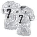 Johmsee NO.Saints #7 Taysom Hill Player Arctic Camo Salute to Service Limited Stitched Jerseys