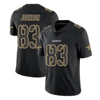 Johmsee NO.Saints #83 Juwan Johnson Player Black Impact Limited Home Game Stitched Jerseys