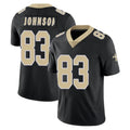 Johmsee NO.Saints #83 Juwan Johnson Player Black Limited Vapor Untouchable Home Game Stitched Jerseys