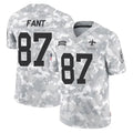 Johmsee NO.Saints #87 Noah Fant Player Arctic Camo Salute To Service Limited Game Stitched Jerseys