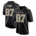 Johmsee NO.Saints #87 Noah Fant Player Black Carbon Fashion Home Game Stitched Jerseys