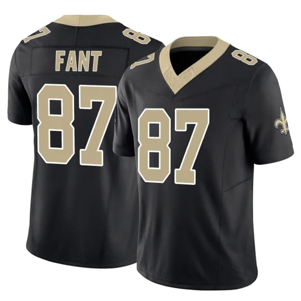 Johmsee NO.Saints #87 Noah Fant Player Black Limited Vapor F.U.S.E. Home Game Stitched Jerseys
