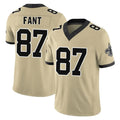 Johmsee NO.Saints #87 Noah Fant Player Gold Limited Vapor F.U.S.E. Home Game Stitched Jerseys