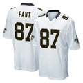 Johmsee NO.Saints #87 Noah Fant Player White Home Game Stitched Jerseys