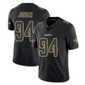 Johmsee NO.Saints #94 Cameron Jordan Player Black Impact Limited Home Game Stitched Jerseys