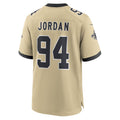 Johmsee NO.Saints #94 Cameron Jordan Player Gold Alternate Game Stitched Jerseys