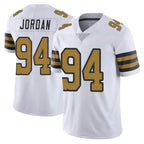 Johmsee NO.Saints #94 Cameron Jordan Player White Limited Color Rush Home Game Stitched Jerseys