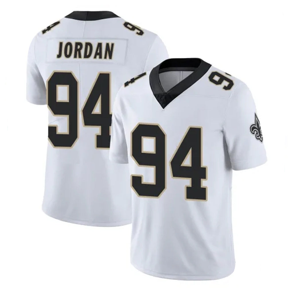 Johmsee NO.Saints #94 Cameron Jordan Player White Limited Vapor Untouchable Home Game Stitched Jerseys