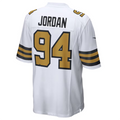 Johmsee NO.Saints #94 Cameron Jordan White Alternate Game Stitched American Stitched Jersey