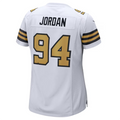 Johmsee NO.Saints #94 Cameron Jordan White Elite Player Stitched American Stitched Jersey