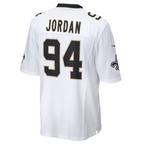 Johmsee NO.Saints #94 Cameron Jordan White Game Stitched American Stitched Jerseys