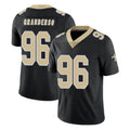 Johmsee NO.Saints #96 Carl Granderson Player Black Limited Vapor Untouchable Home Game Stitched Jerseys