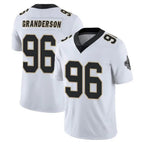 Johmsee NO.Saints #96 Carl Granderson Player White Limited Vapor Untouchable Home Game Stitched Jerseys