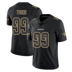 Johmsee NO.Saints #99 Chase Young Player Black Impact Limited Home Game Stitched Jerseys