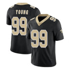 Johmsee NO.Saints #99 Chase Young Player Black Limited Vapor Untouchable Home Game Stitched Jerseys