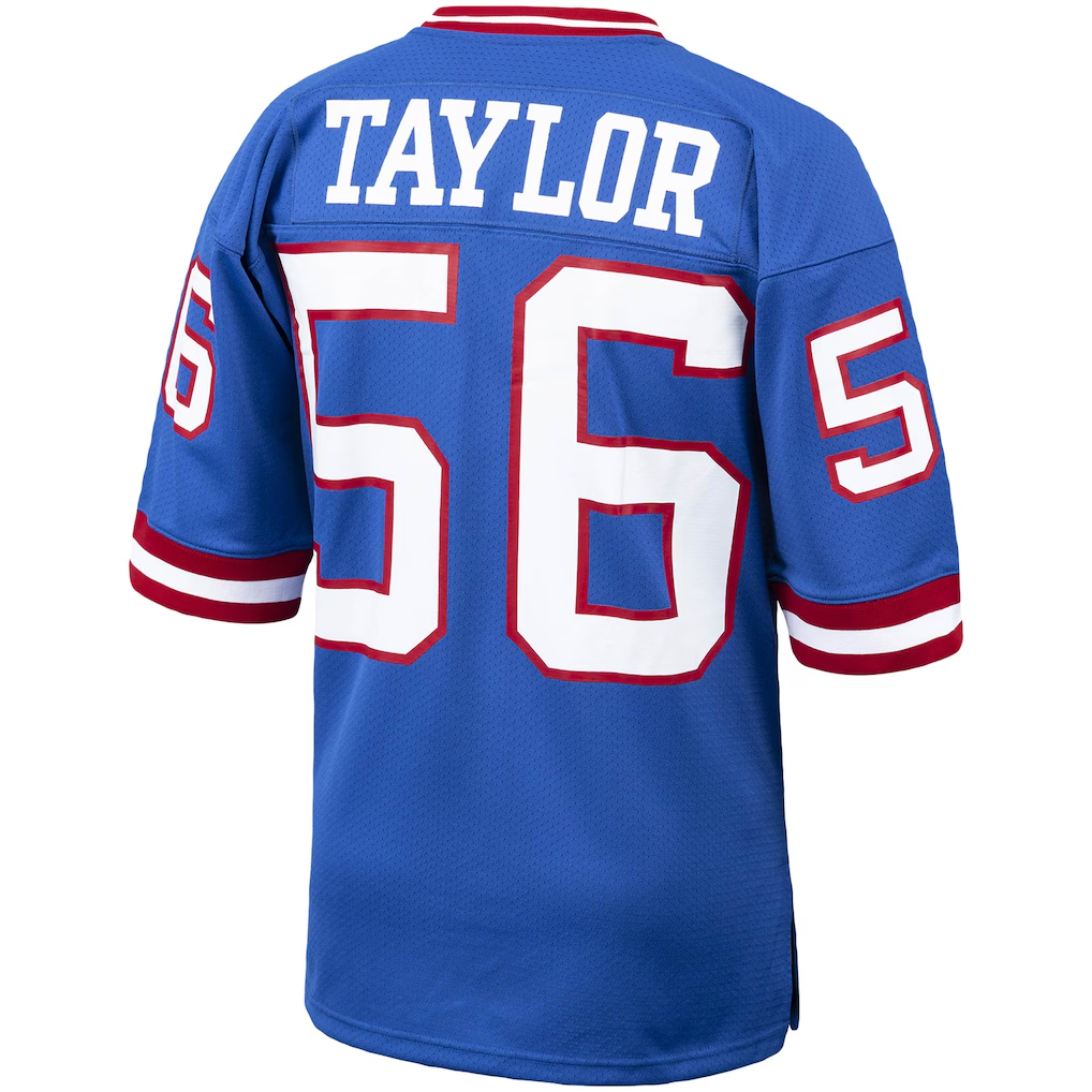 Johmsee NY.Giants 1986 #56 Lawrence Taylor Mitchell & Ness Royal Authentic Throwback Retired Player Jersey Stitched Puhic Jersey