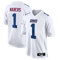 Johmsee NY. Giants Tundra #1 Malik Nabers Player White Fashion Stitched Jerseys