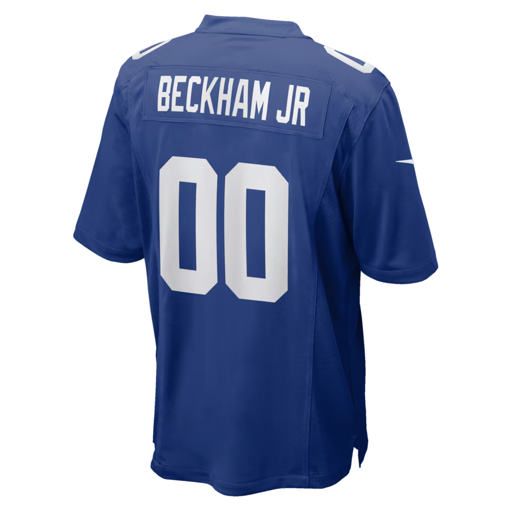 Johmsee NY.Giants #00 Odell Beckham Jr. Royal Team Game Stitched Jerseys