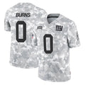 Johmsee NY.Giants #0 Brian Burns Player Arctic Camo Salute To Service Limited Game Stitched Jerseys