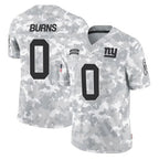 Johmsee NY.Giants #0 Brian Burns Player Arctic Camo Salute To Service Limited Game Stitched Jerseys