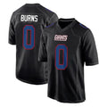 Johmsee NY.Giants #0 Brian Burns Player Carbon Fashion Limited Home Game Stitched Jerseys
