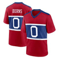 Johmsee NY.Giants #0 Brian Burns Player Red Century Home Game Stitched Jerseys