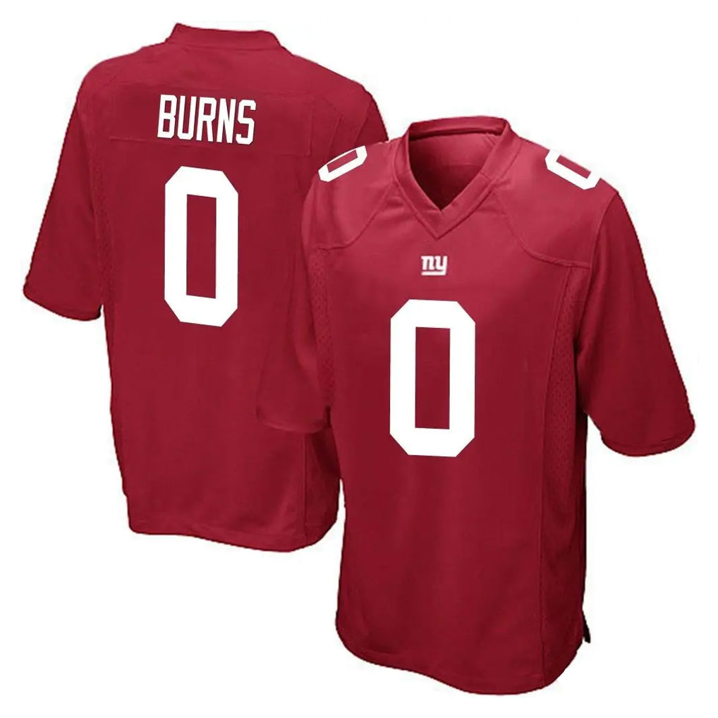Johmsee NY.Giants #0 Brian Burns Player Red Home Game Stitched Jerseys
