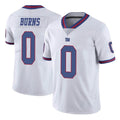 Johmsee NY.Giants #0 Brian Burns Player White Color Rush Home Game Stitched Jerseys