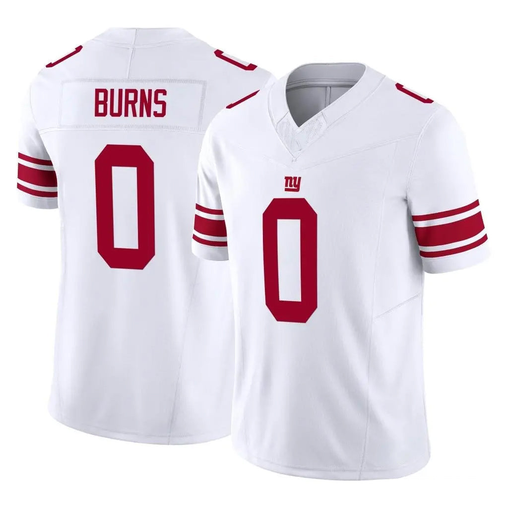 Johmsee NY.Giants #0 Brian Burns Player White Limited Vapor F.U.S.E. Home Game Stitched Jerseys