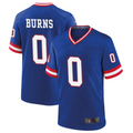 Johmsee NY.Giants #0 Brian Burns Royal Classic Game Player Jersey American Stitched Jerseys