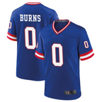 Johmsee NY.Giants #0 Brian Burns Royal Classic Game Player Jersey American Stitched Jerseys