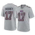 Johmsee NY.Giants #17 Darnell Mooney Player Gray Atmosphere Fashion Limited Game Stitched Jerseys