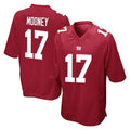 Johmsee NY.Giants #17 Darnell Mooney Player Red Home Game Stitched Jerseys