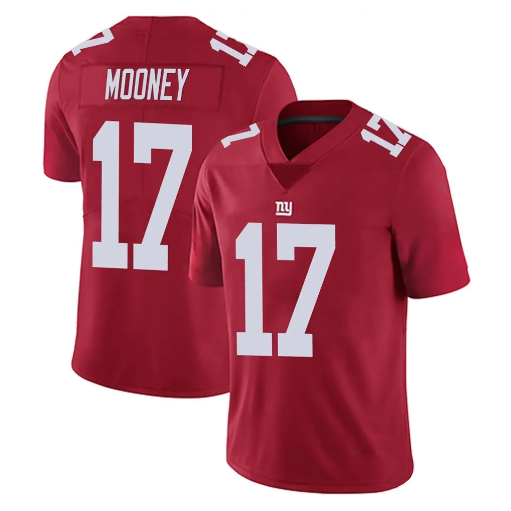 Johmsee NY.Giants #17 Darnell Mooney Player Red Limited Vapor Untouchable Home Game Stitched Jerseys