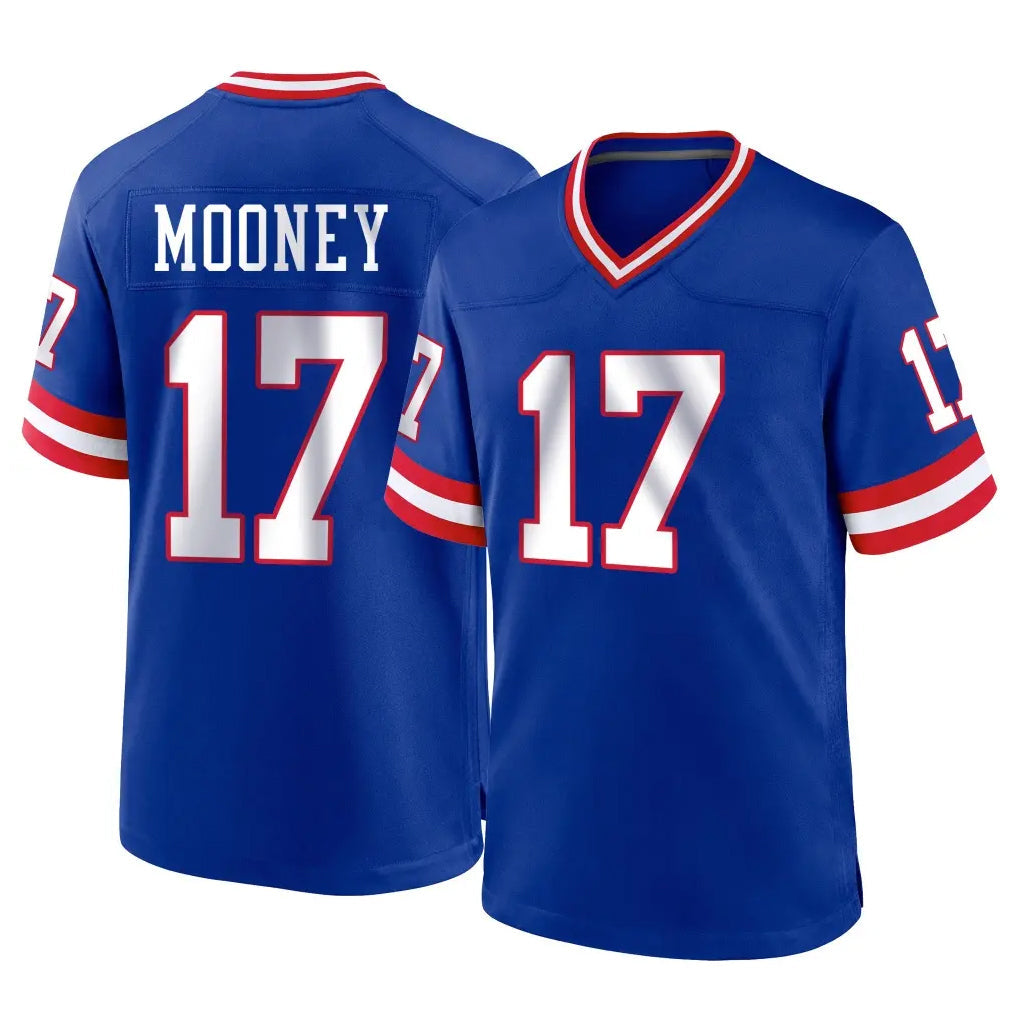 Johmsee NY.Giants #17 Darnell Mooney Player Royal Classic Home Game Stitched Jerseys