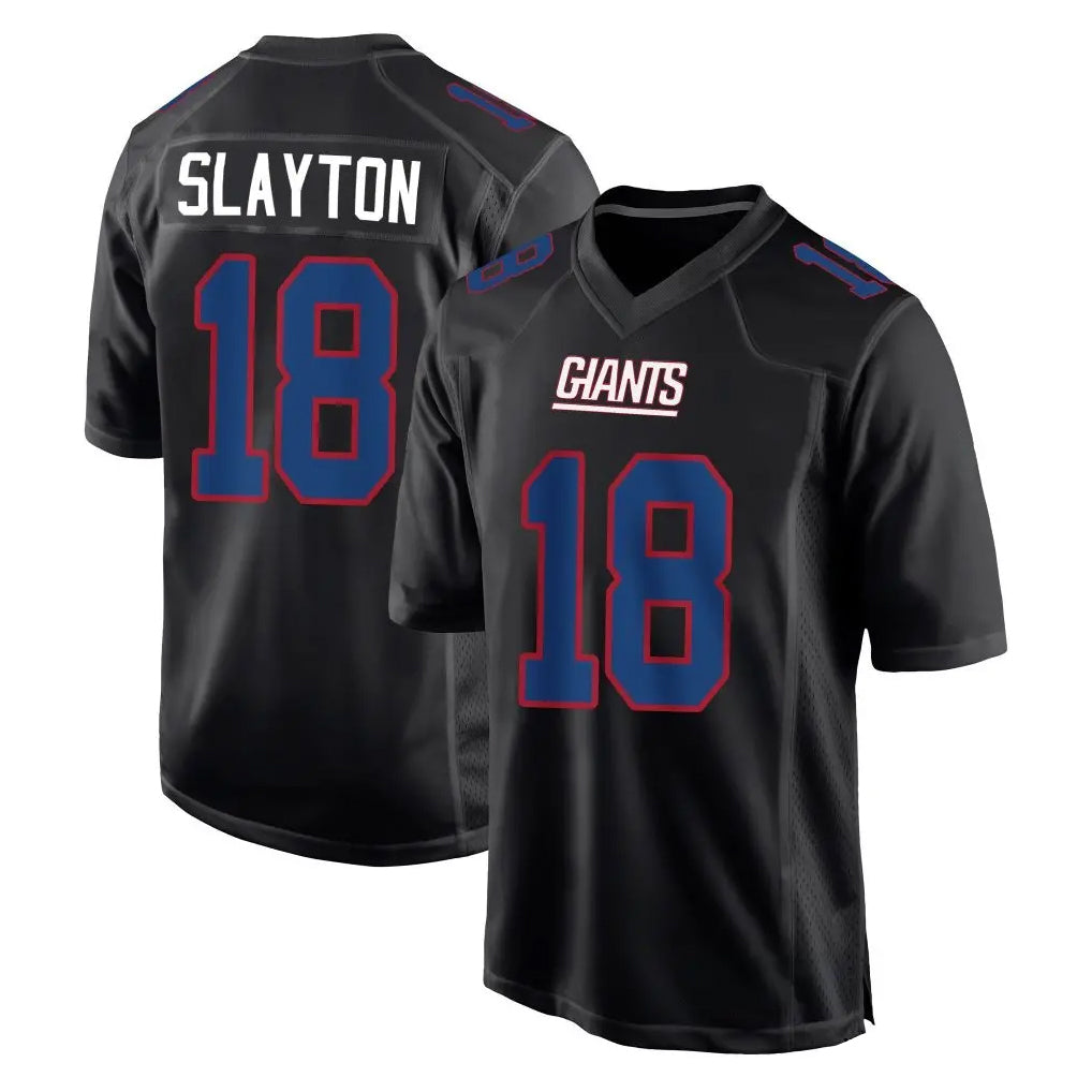 Johmsee NY.Giants #18 Darius Slayton Player Carbon Fashion Limited Home Game Stitched Jerseys