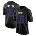 Johmsee NY.Giants #18 Darius Slayton Player Carbon Fashion Limited Home Game Stitched Jerseys