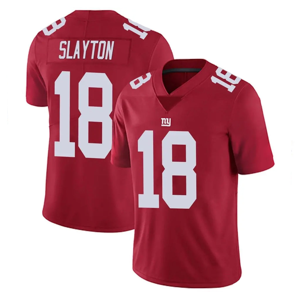 Johmsee NY.Giants #18 Darius Slayton Player Red Limited Vapor Untouchable Home Game Stitched Jerseys