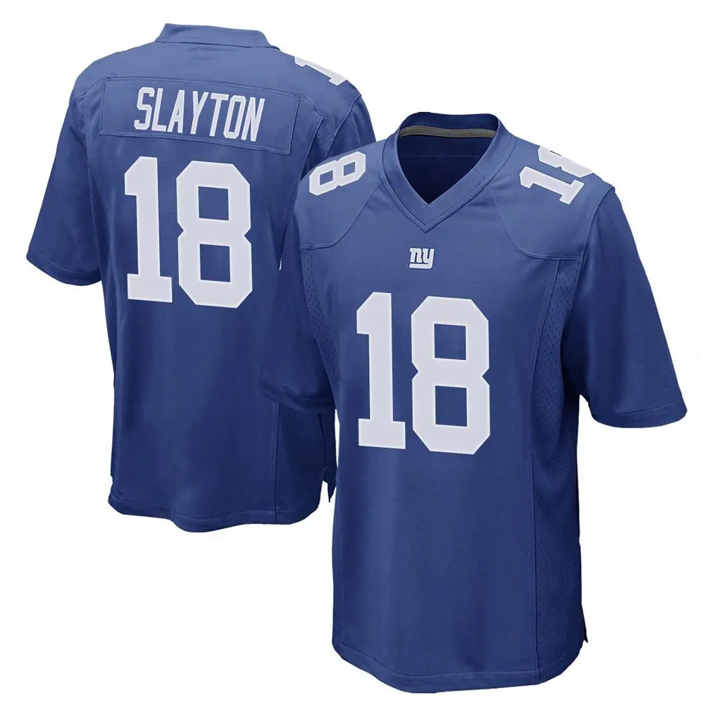 Johmsee NY.Giants #18 Darius Slayton Player Royal Home Game Stitched Jerseys