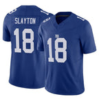 Johmsee NY.Giants #18 Darius Slayton Player Royal Limited Vapor F.U.S.E. Home Game Stitched Jerseys
