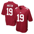 Johmsee NY.Giants #19 Jameis Winston Player Red Home Game Stitched Jerseys