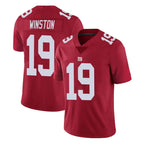 Johmsee NY.Giants #19 Jameis Winston Player Red Limited Vapor Untouchable Home Game Stitched Jerseys