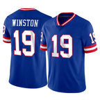 Johmsee NY.Giants #19 Jameis Winston Player Royal Classic Vapor Home Game Stitched Jerseys