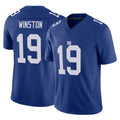 Johmsee NY.Giants #19 Jameis Winston Player Royal Limited Vapor F.U.S.E. Home Game Stitched Jerseys